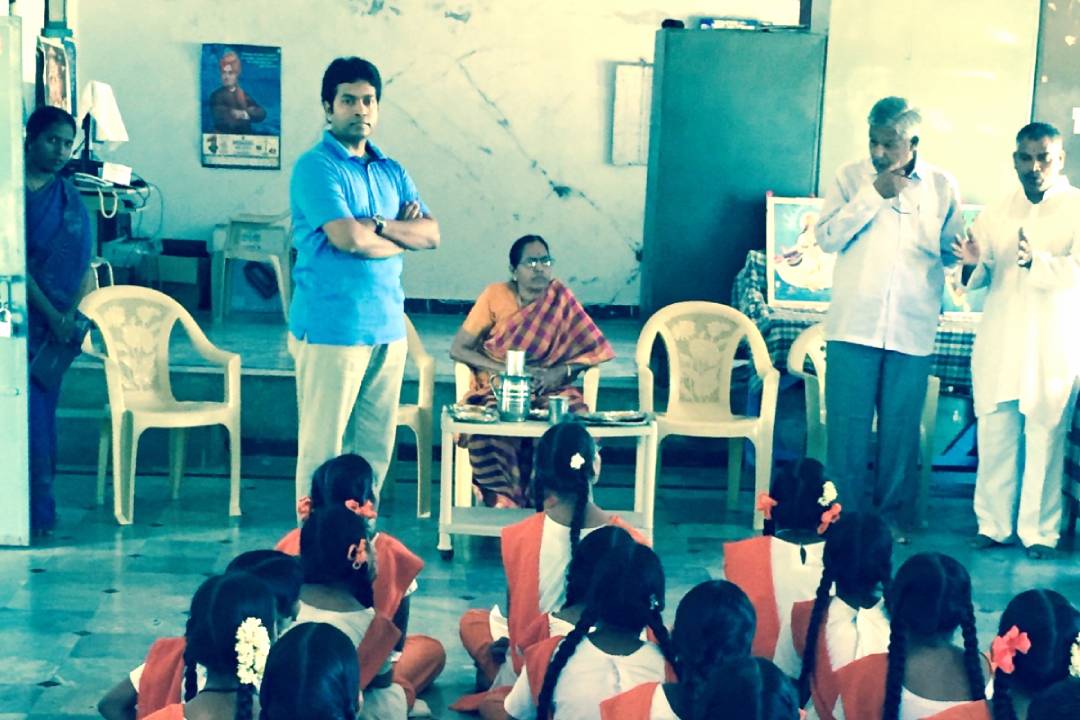 Nigama Foundation community event with students
