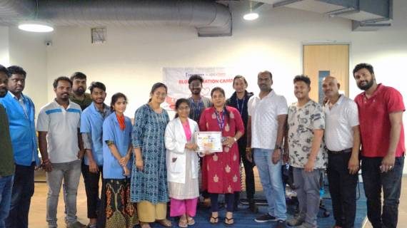 Community Impact blood donation drive at the Visakhapatnam office