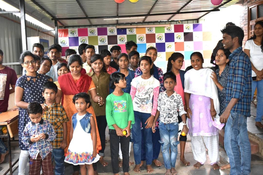 Children at Friends Foundation orphanage in Hyderabad