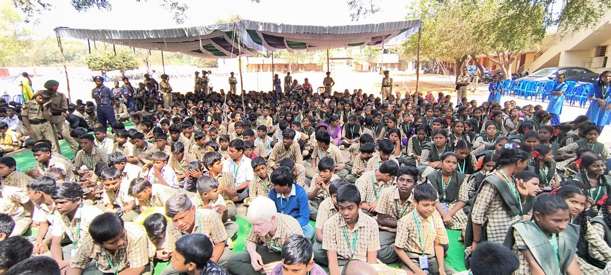 School supply distribution across Kurnool and Nandyal district schools