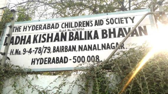 Girls at Radha Kishan Balika Bhavan home in Hyderabad