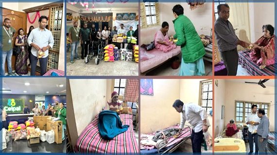 Wheelchairs and essential supplies donated to Susheel Foundation Old Age Home