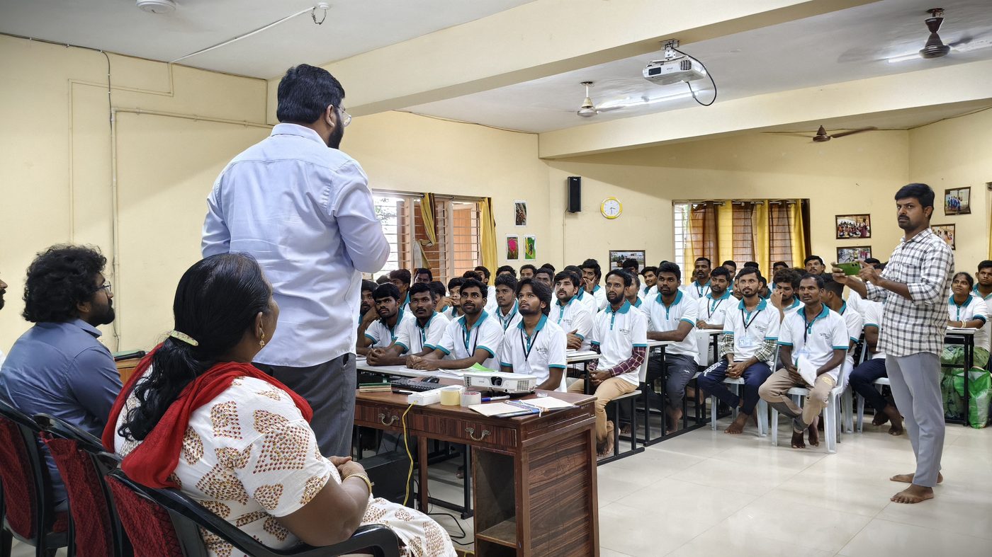 Project Parivarthan — RUDSETI session, Akuthotapalli